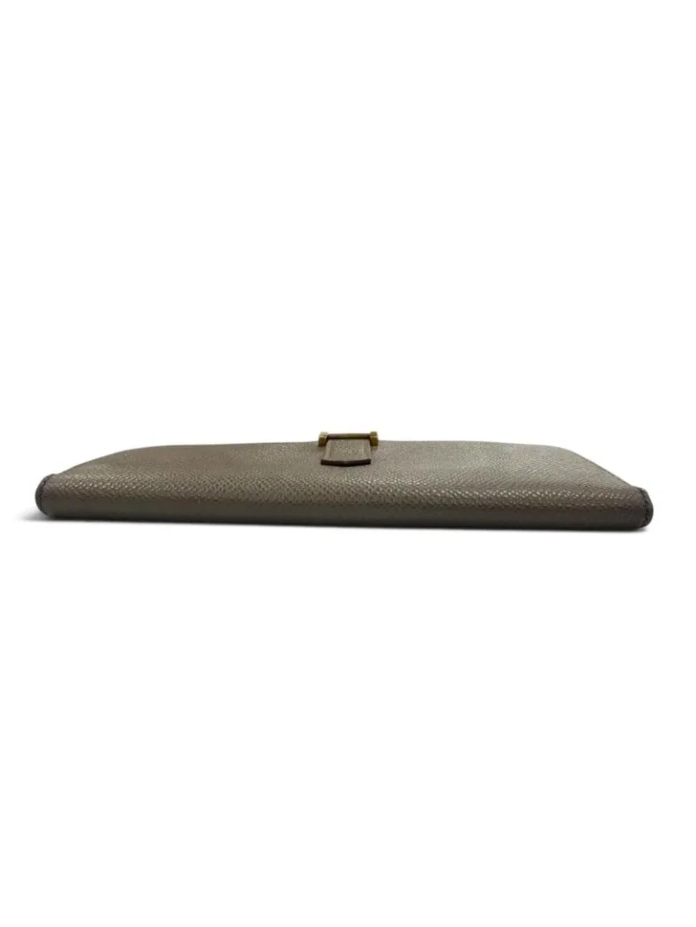 Hermes Bearn Soufflet Veau Epsom Taupe Gold Wallet